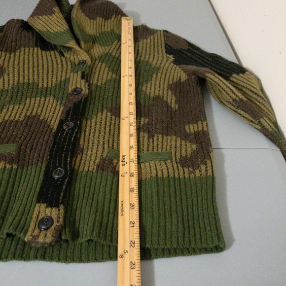 Denim & Supply Ralph Lauren Camo Shawl Cardigan Sweater Womens Large (38" Chest) - Picture 9 of 9